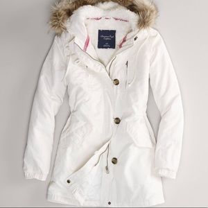 White military parka